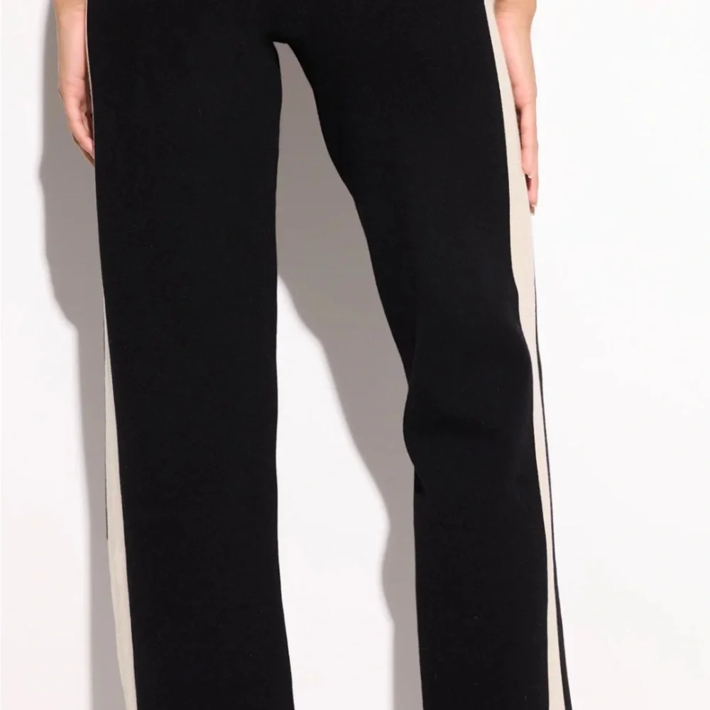 Spiritual Gangster Black and Cream Flare Pants - NEW! - Picture 2 of 6